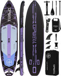 UPWELL 11'6'×35' Extra Wide Inflatable Paddle Board, Stand Up Paddle Board for Youth & Adults, Stable Design, Premium SUP Accessories, 120L Backpack, 10L Dry Bag, Paddle, Leash, Hand Pump, US Fins