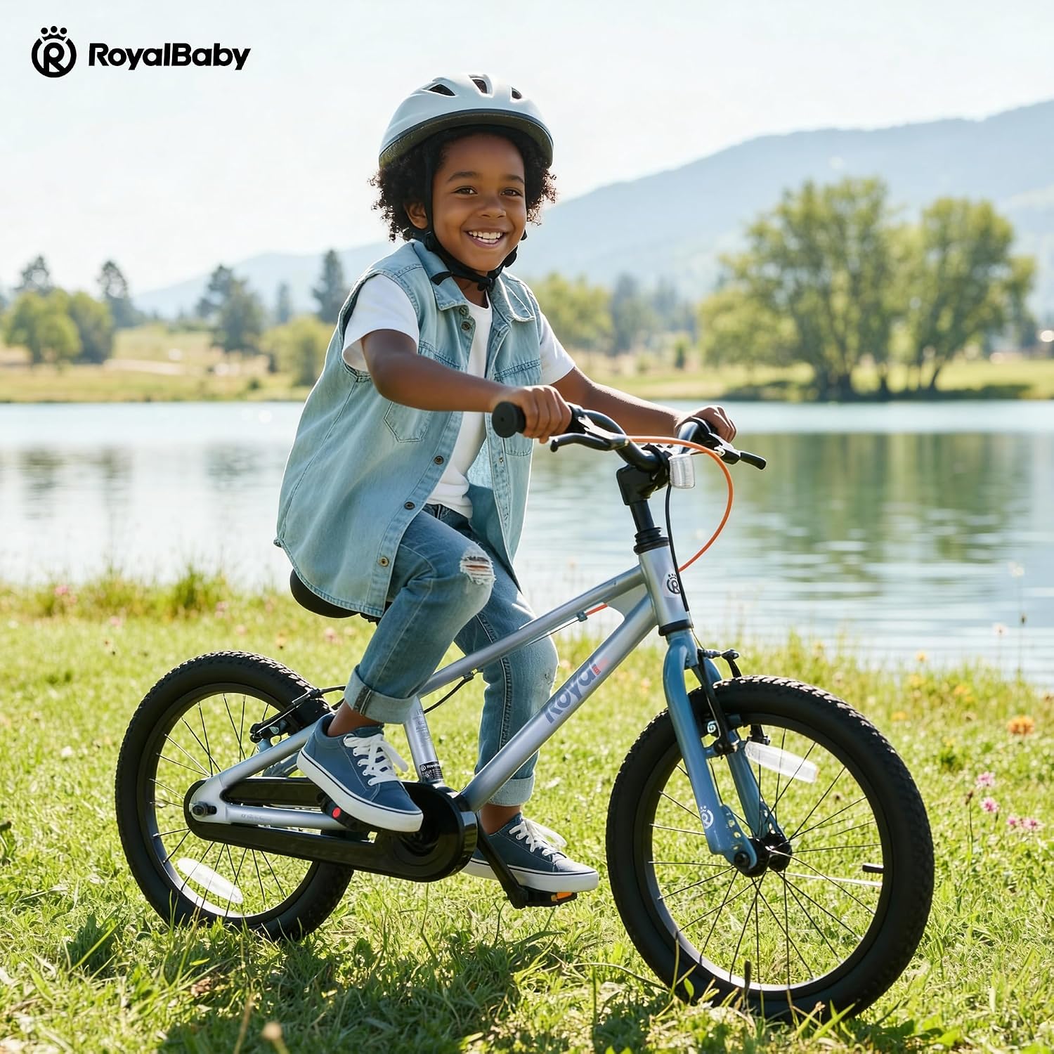 RoyalBaby EZ Kids Bike 12 14 16 18 20 Inch Balance Pedal 2-in-1 Training Bicycle Boys Girls Ages 3 to 12 Years Easy Learn for Beginners
