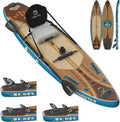 iTAOSTAR Wild 11'×36'/11'6'×34'/12'6'×33' Inflatable Paddle Board with Seat, One-Stop Premium SUP Board Gears, Tailored 5 Fins, Stable Inflatable Stand Up Paddle Boards for Youth/Adults of All Levels