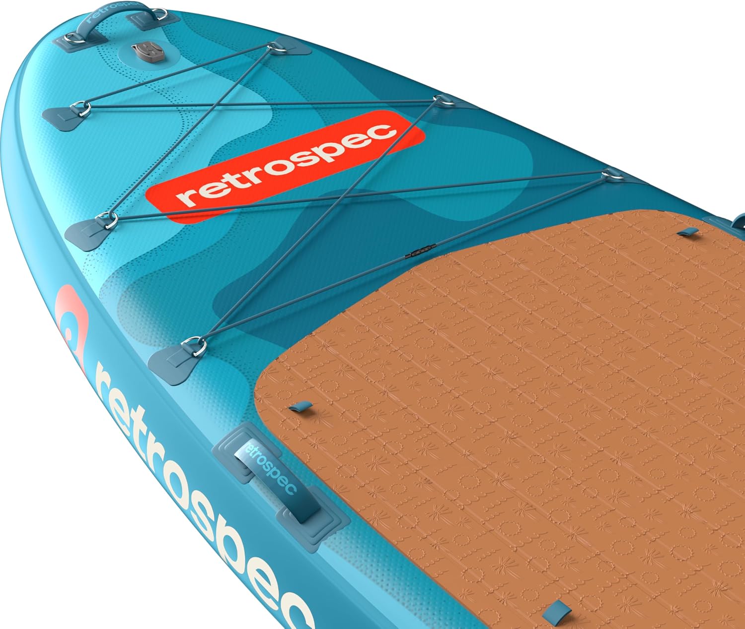 Retrospec Weekender Crew Inflatable Paddle Board - 12ft & 15ft XL Multi-Person iSUP with 400 & 1050lb Capacity & No-Slip Deck - Includes 2 Paddles & Accessories