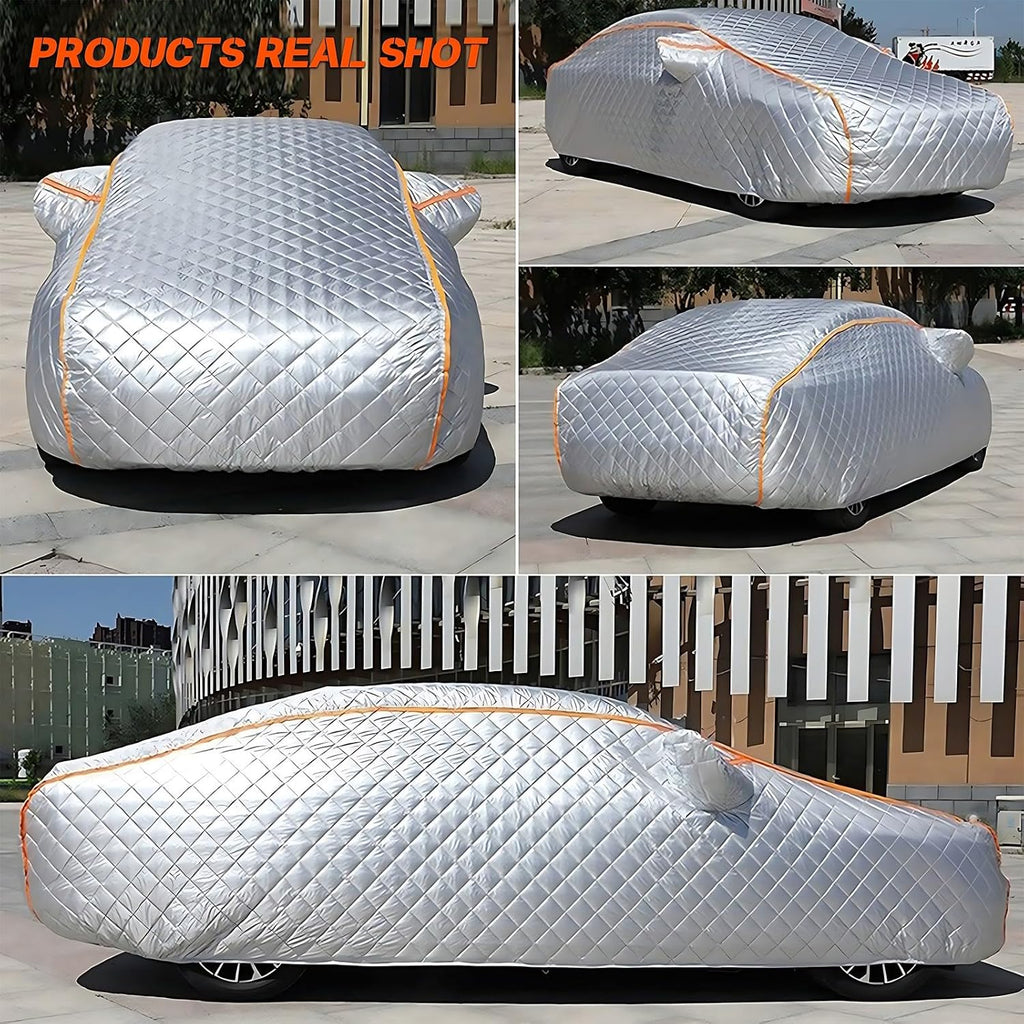 Hail Protector Car Cover Custom Fit for Ford Edge SEL 2023-2025, Hail car Cover with Cotton, Windproof Rain Snow Protection, with Zipper Door and Reflective Strips XXX