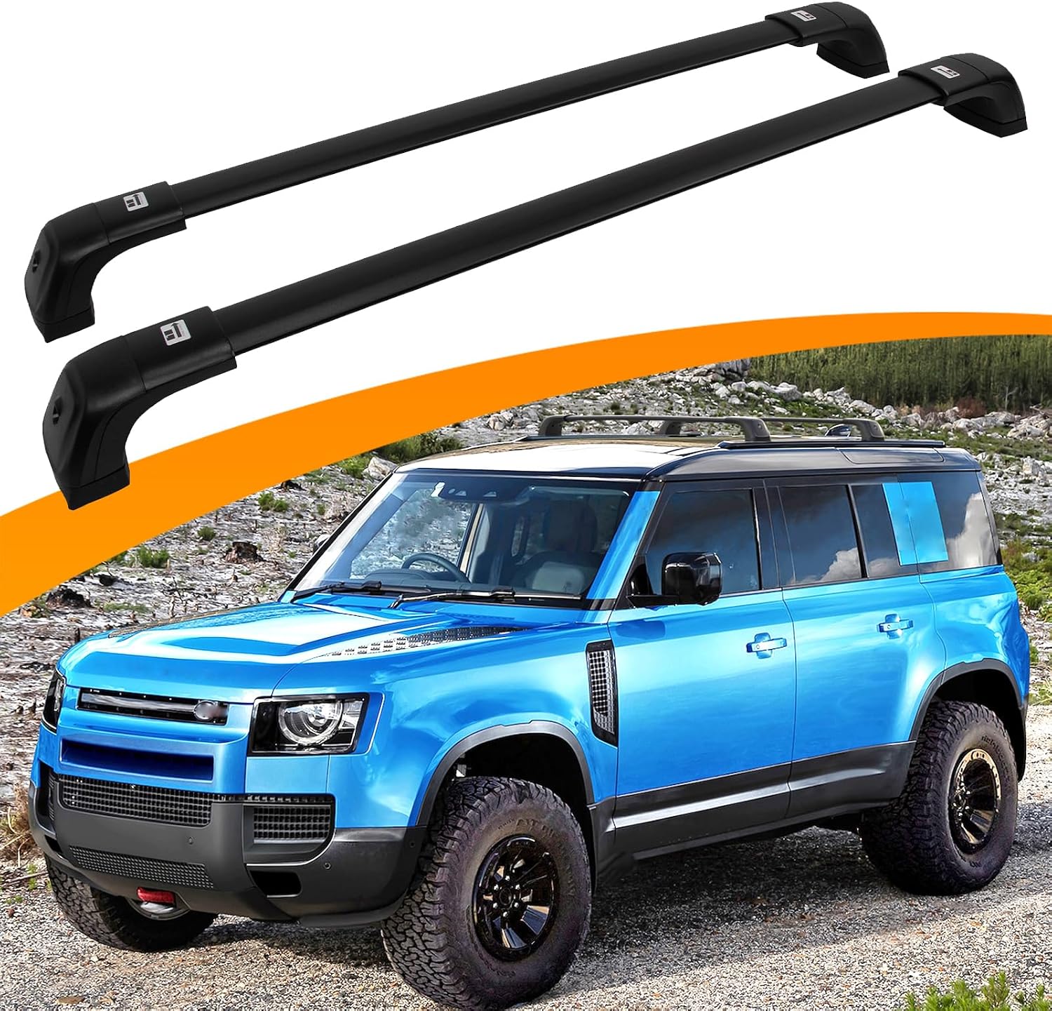 Upgraded Roof Rack Cross Bars Fit for 2020-2026 Land Rover Defender 110 130 Cargo Carrier Crossbars with Locks (Not for 90)