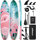 Quashley Inflatable Paddle Board Extra Wide Stand Up Paddleboards 11'×34' with All Premium Paddle Board Accessories,Inflatable SUP for Adults/Family,Beginner-Friendly,Removable Fin,Hand Pump