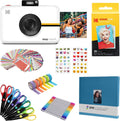 Kodak Step Touch 13MP Digital Camera & Instant Printer with 3.5 LCD Touchscreen (White) Scrapbook Bundle