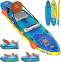 iTAOSTAR Journey 11'6' / 11'×34' / 11'×35' Extra Wide Paddle Board, One-Stop Premium SUP Board Accessories, Tailored Fins, Stable Inflatable Stand Up Paddle Boards for Youth/Adults of All Skill Levels
