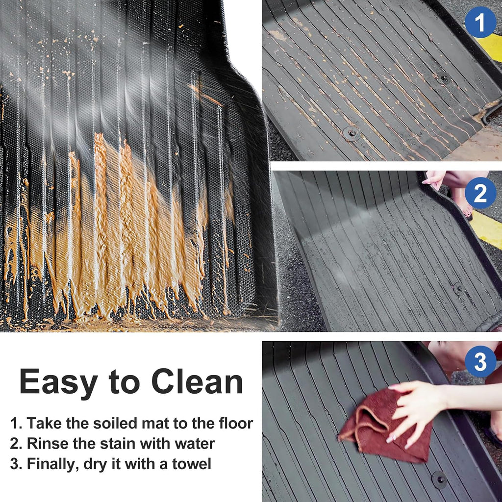 SMABEE Floor Mats & Cargo Liner for Hyundai Sonata 2020-2026 / Kia K5 (Only Fit FWD Models) 2021-2025 All Weather TPE Floor Liners Car Accessories Interior Black