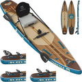iTAOSTAR Wild 11'×36'/11'6'×34'/12'6'×33' Inflatable Paddle Board with Seat, One-Stop Premium SUP Board Gears, Tailored 5 Fins, Stable Inflatable Stand Up Paddle Boards for Youth/Adults of All Levels