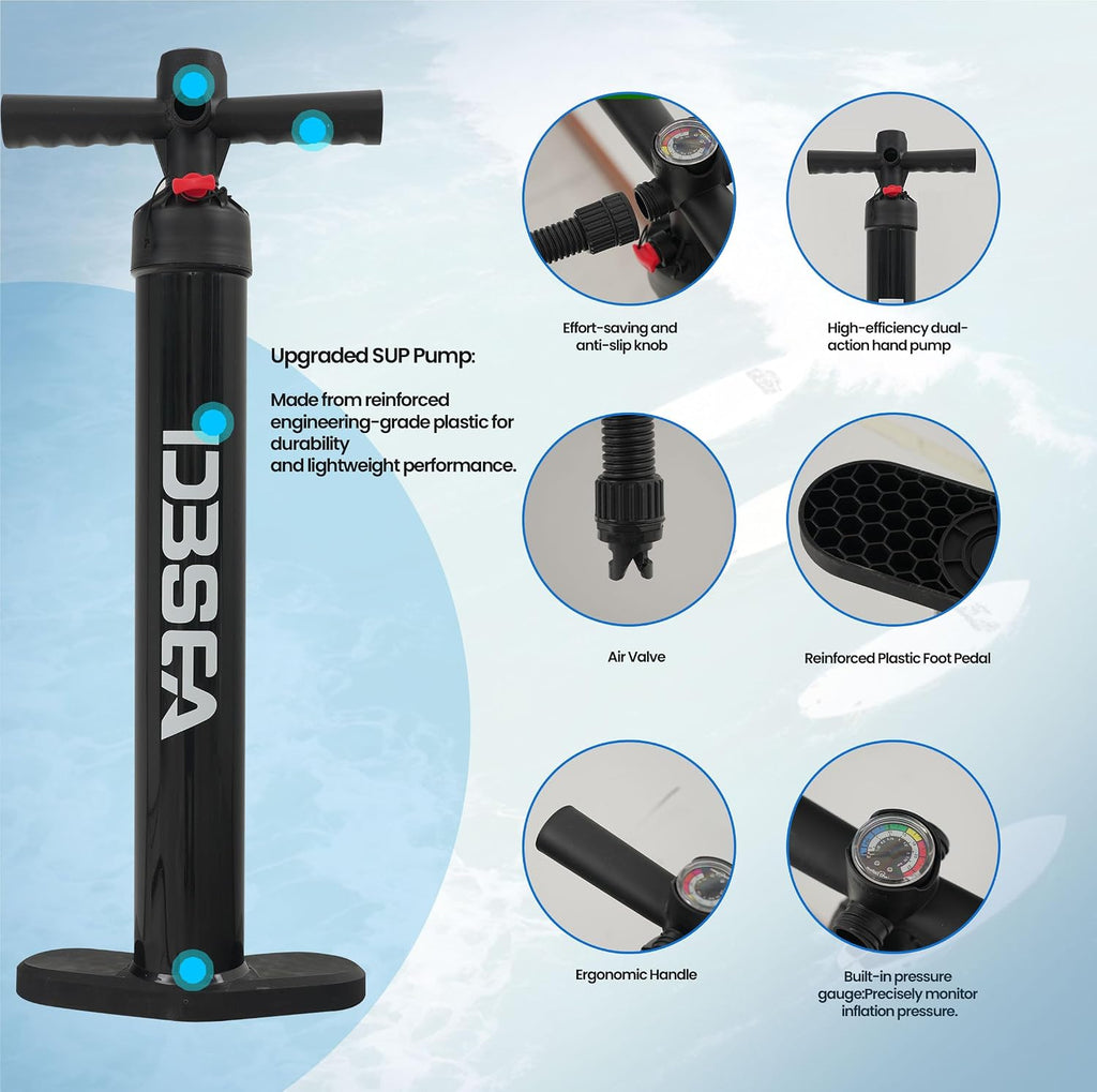 11 ft Inflatable Paddle Board with SUP Accessories, Non Slip EVA Deck, Extra Long Extra Wide iSUP, All Around Stand Up Paddle Board for Adults & Youth