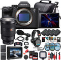 Sony Alpha a7S III Mirrorless Digital Camera (Body Only) (ILCE7SM3/B) + Sony FE 24-70mm Lens + 4K Monitor + Pro Headphones + Pro Mic + 2 x 64GB Memory Card + 3 x NP-FZ-100 Battery + More (Renewed)