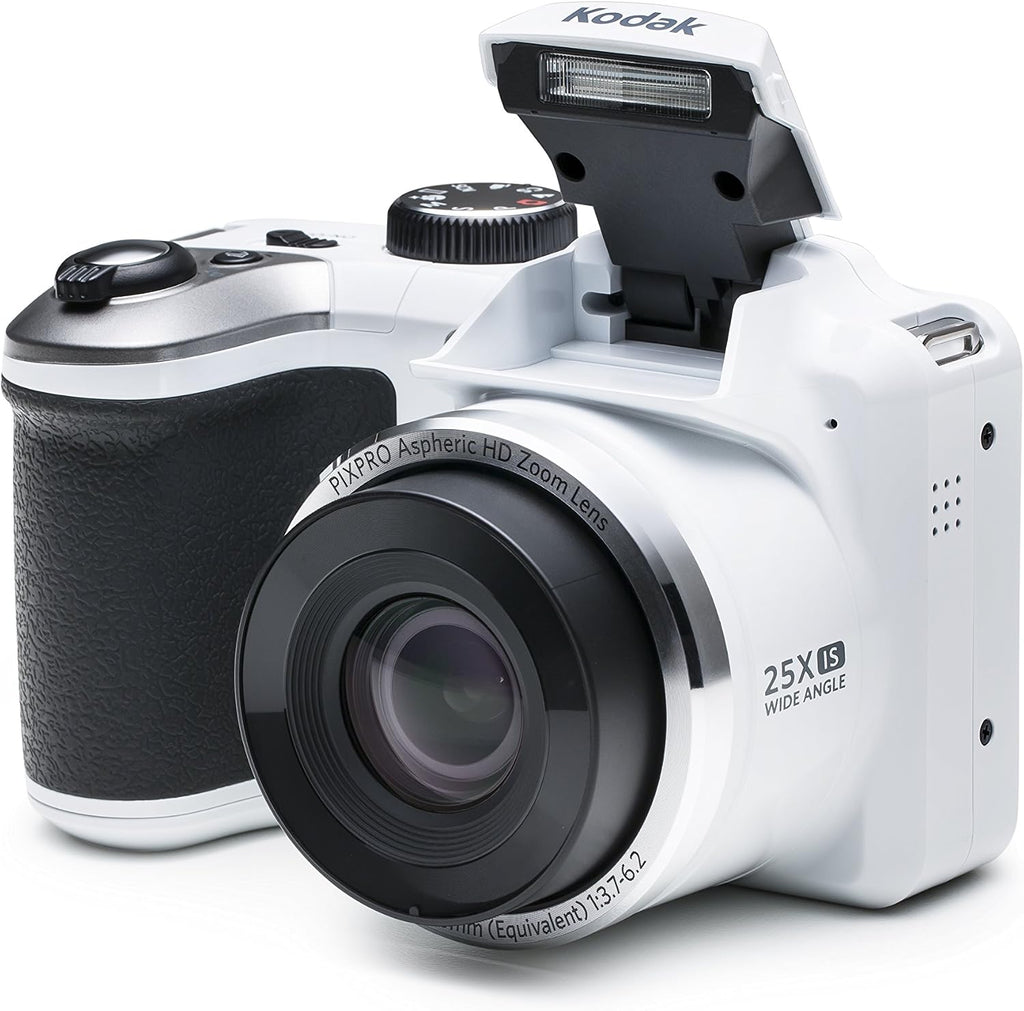 Kodak PIXPRO Astro Zoom AZ251-WH 16MP Digital Camera with 25X Optical Zoom and 3' LCD Screen (White)
