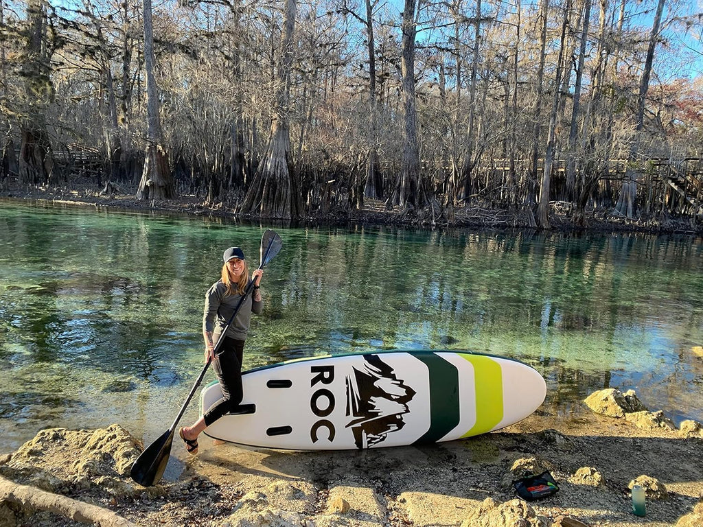 Roc Inflatable Stand Up Paddle Board 10' 6' with Premium SUP Paddle Board Accessories, Wide Stable Design, Non-Slip Comfort Deck for Youth & Adults