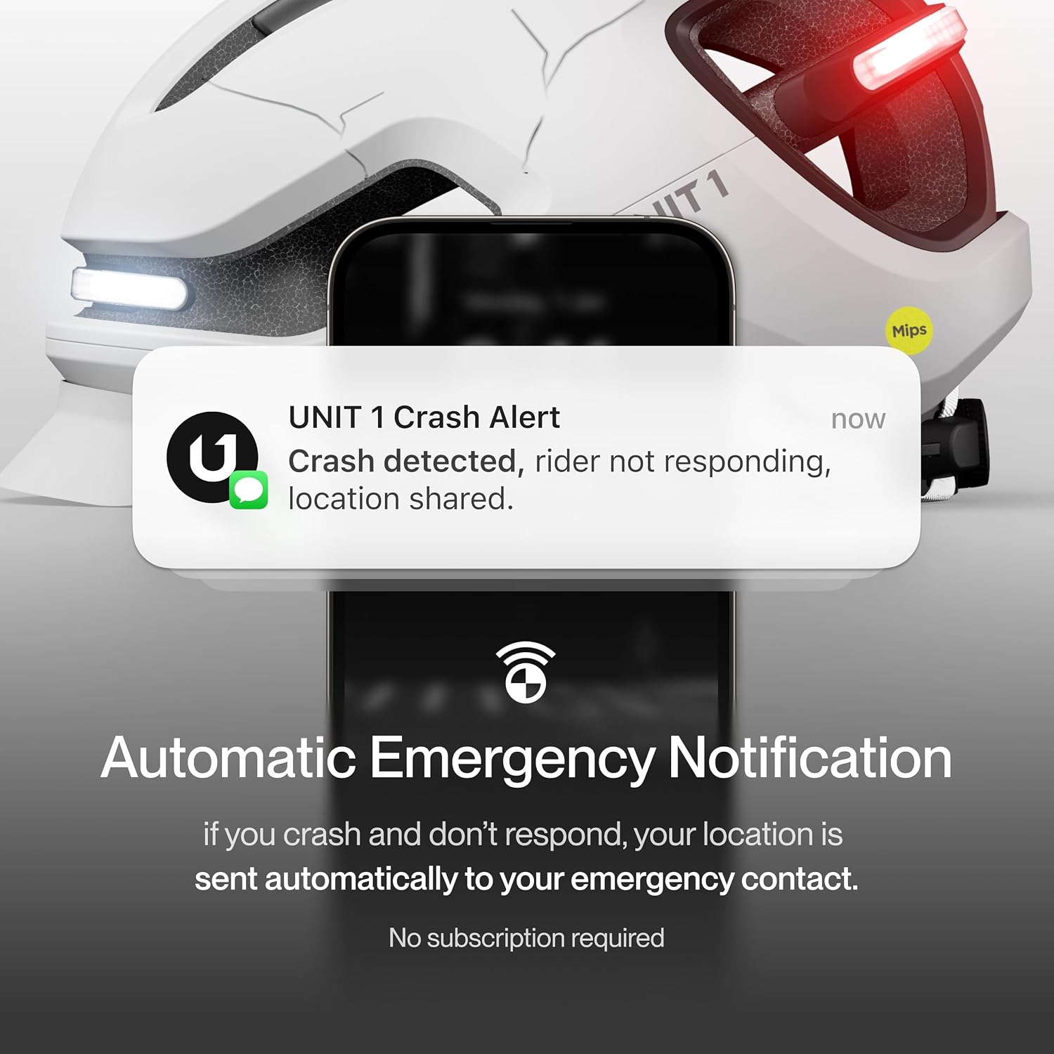 AURA Smart E-Bike Helmet with MIPS Safety, NTA-8776 Certified for 28mph, Integrated 500 Lumen LED Lights, Crash Detection, Turn Signals and Automatic Brake Light