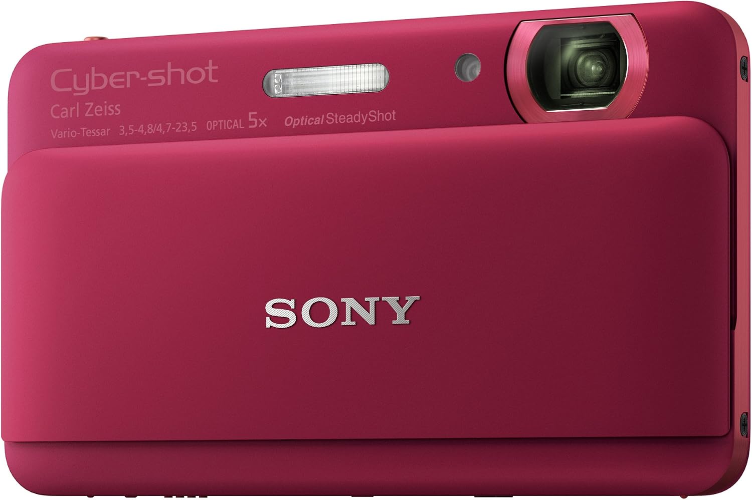 Sony Cyber-shot DSC-TX55 16.2 MP Slim Digital Camera with 5x Optical Zoom and 3.3-Inch OLED touch screen (Red)