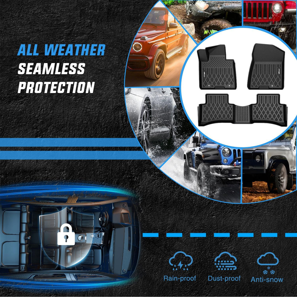 Nilight TPE Floor Mats for Hyundai Tucson 2016 2017 2018 2019 2020 2021 All Weather Custom Fit Heavy Duty Floor Liners
