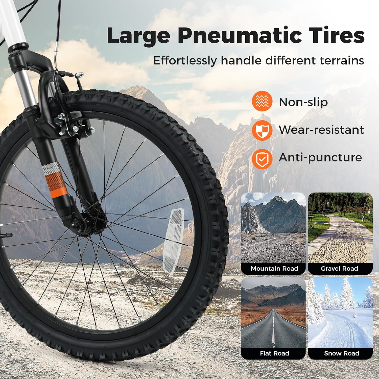 Goplus Mountain Bike, 20/24 Inch Kids Bicycle w/ 6-Speed Drivetrain, Suspension Fork, Dual Brakes, Adjustable Seat, Outdoor Cycling Children City Bike for Boys Girls