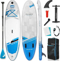 Inflatable Paddle Board, Stand Up Paddleboard with SUP Camera Seat, Wide Stance, Blow Up Paddle Board, ISUP Backpack, Pump, 3 Fins, 17.4lbs Ultra-Light Paddle Boards for Adults & Youth