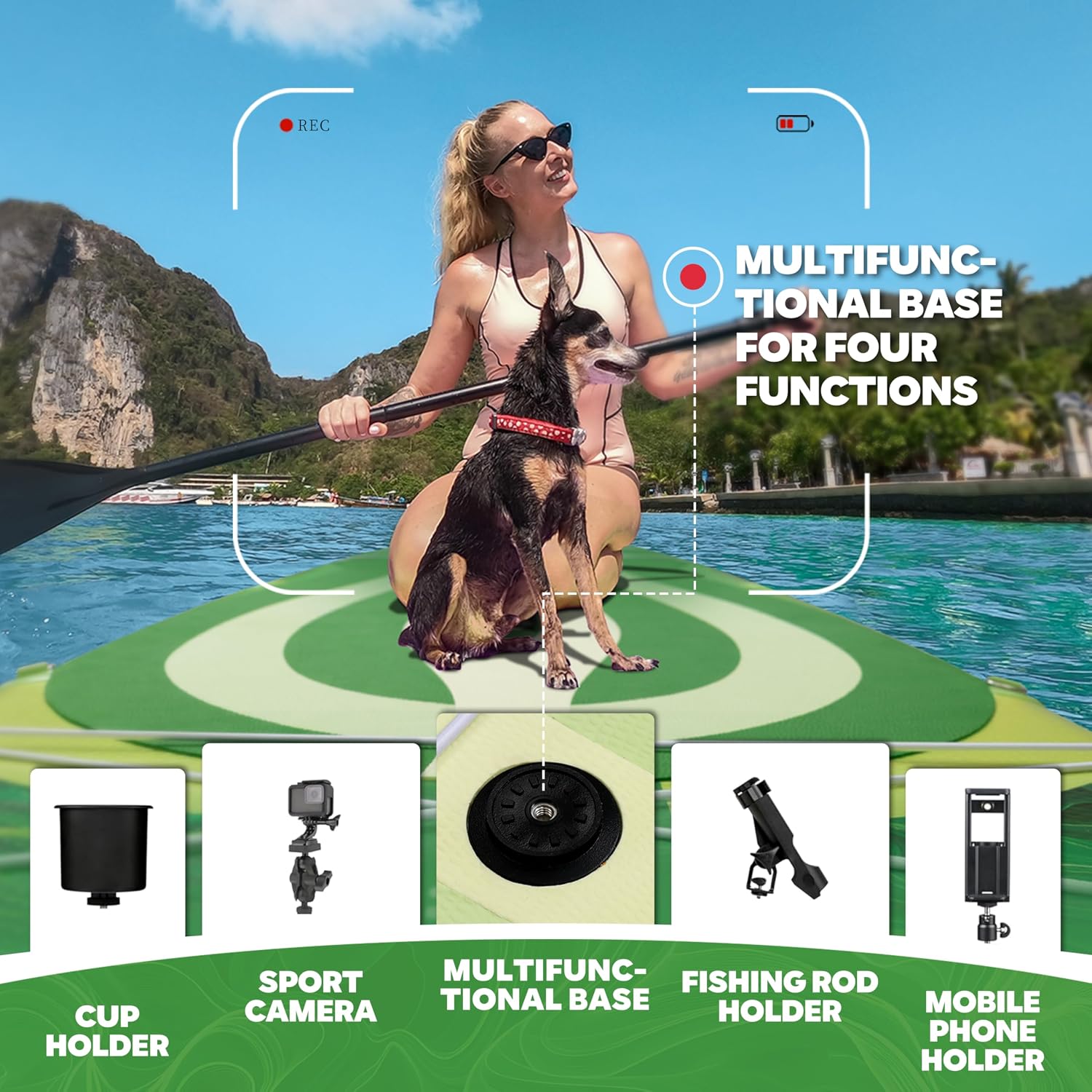 Starcity 11'6'*34'*6' Stand Up Paddle Board,Inflatable Paddle Boards for Adults w/a Simple and Non Slip Design, Moderate Length and Easy Operation, Suitable for Adults.