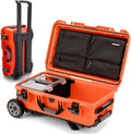 NANUK Trail 30 – 28.5L (7.5-Gallon) Waterproof Storage Box – Wheeled and Modular Cargo Case for Camping, Fishing, Hunting & Outdoor Storage - Dustproof and Impact Resistant (22' x 14' x 9') – Orange