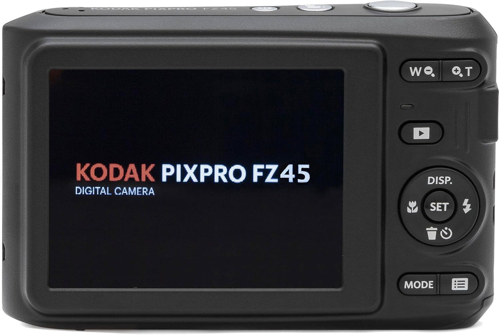Kodak PIXPRO FZ45 16MP Digital Camera 4X Optical Zoom 27mm Wide Angle 1080P Full HD Video 2.7' LCD Camera (Red) + 64GB Card and Reader + Memory Wallet Bundle