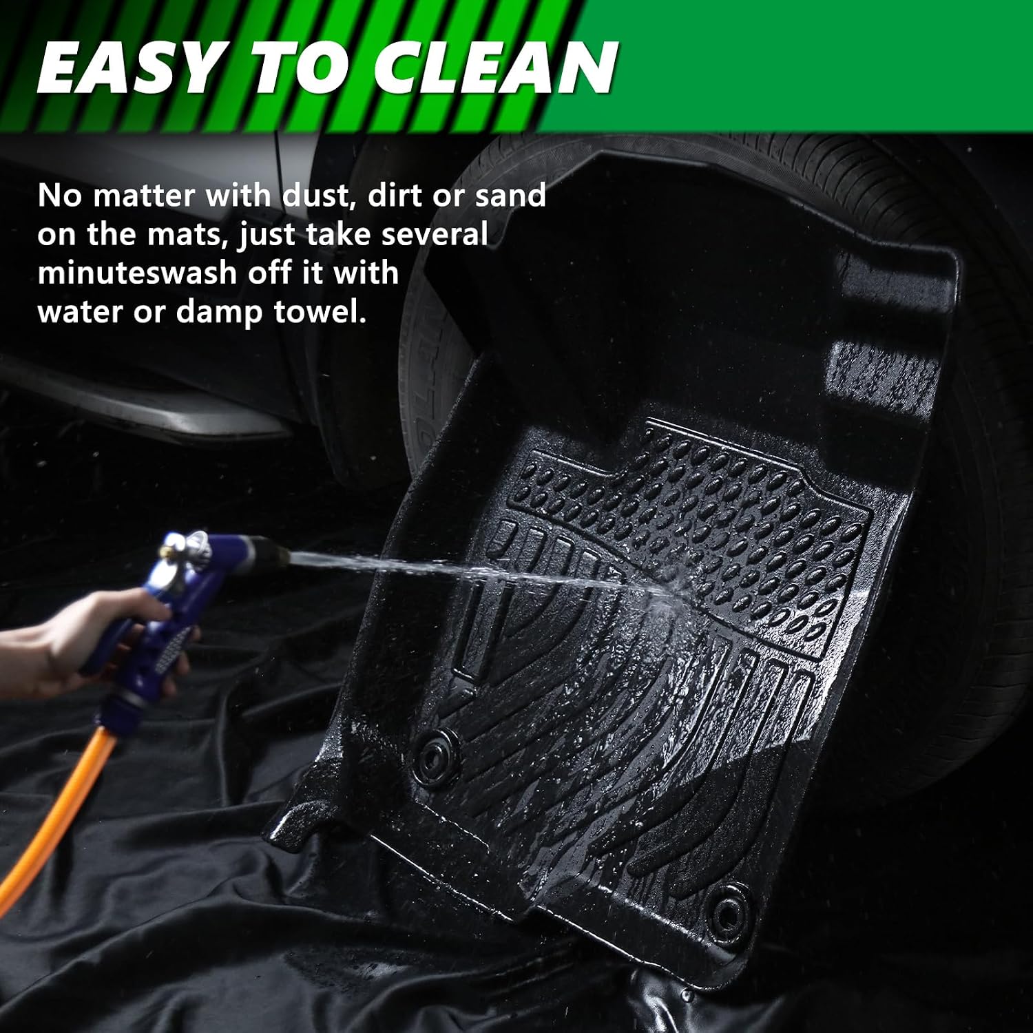 for Dodge Challenger RWD Floor Mats 2015-2023,Car Mats for Dodge Challenger RWD All Weather Floor Mats Cargo Floor Liner Accessories