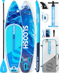 SLOOSH Inflatable Stand Up Paddle Board, 10'6' Inflatable Paddle Boards with Premium Accessories, Non-Slip EVA Deck, Ultra-Light Carry Bag Pump, Meander SUP for Youth & Adults