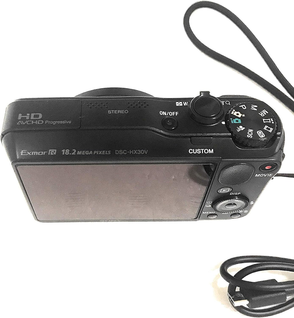Sony Cyber-shot DSC-HX30V 18.2 MP Exmor R CMOS Digital Camera with 20x Optical Zoom and 3.0-inch LCD (Black) (2012 Model)