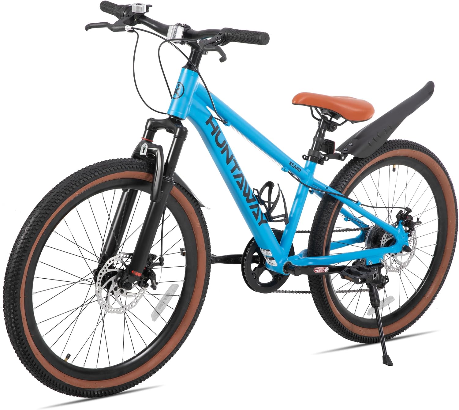 KEANO Huntaway 20 24 Inch Kids Bike for Boys & Girls Ages 7-12 Years Hardtail Mountain Bike for Kids with Aluminum Frame and 7-Speed Drivetrain Children Bicycle