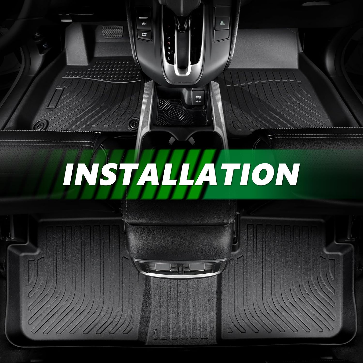 for Ford Bronco Sport Floor Mats 2021 2022 2023 2024 2025 2026,Car Mats for Ford Bronco Sport All Weather Floor Mats Cargo Liner Accessories Anti-Slip Car Mat 2021-2026
