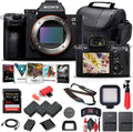 Sony Alpha a7 III Mirrorless Digital Camera (Body Only) (ILCE7M3/B) + 64GB Memory Card + 2 x NP-FZ-100 Battery + Corel Photo Software + Case + Card Reader + LED Light + More (Renewed)
