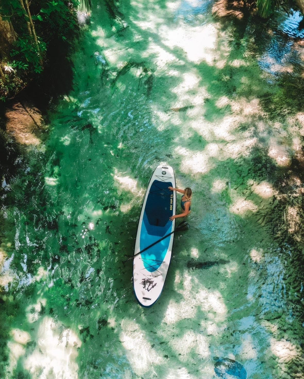 Roc Inflatable Stand Up Paddle Board 10' 6' with Premium SUP Paddle Board Accessories, Wide Stable Design, Non-Slip Comfort Deck for Youth & Adults