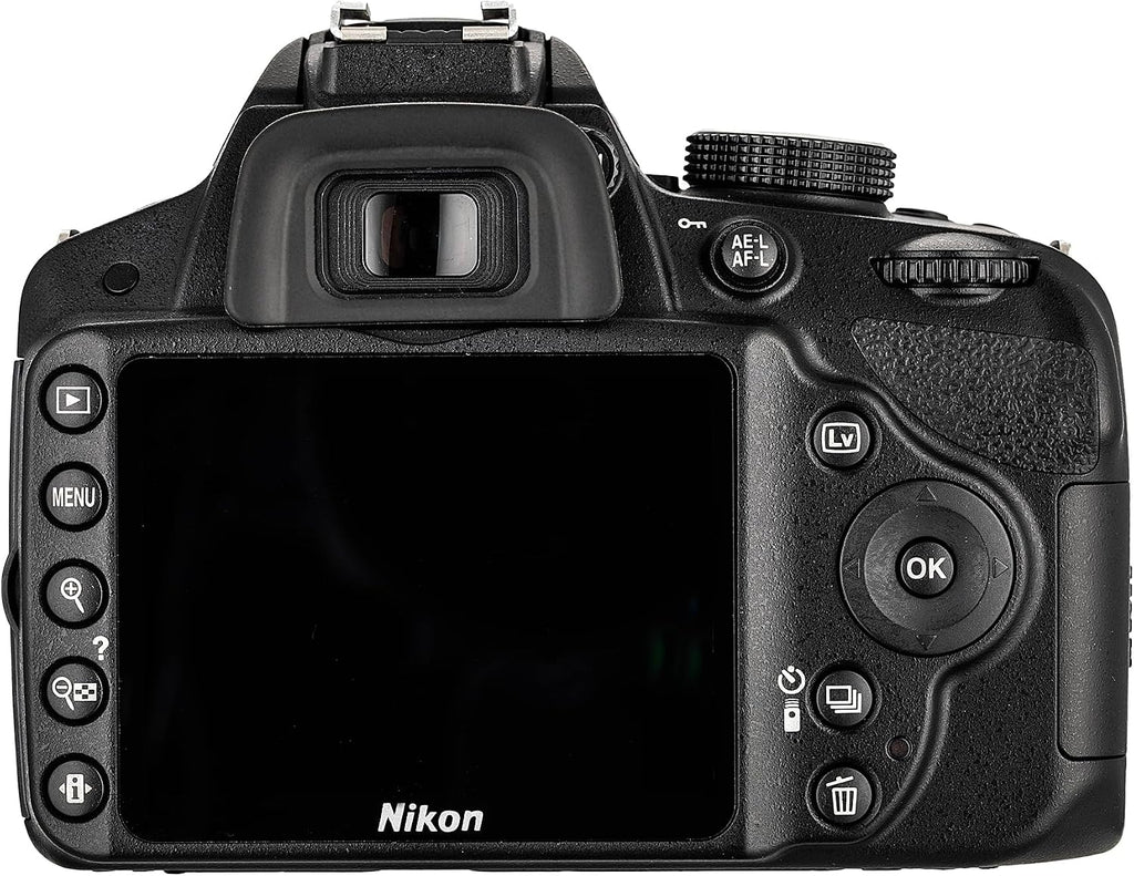 Nikon D3200 24.2MP DSLR Camera Kit with 18-55mm VR Zoom Lens – Full HD 1080p Video Capture, Fast 11-Point Autofocus System + Nikon AF-S NIKKOR 200-500mm f/5.6E ED VR Lens + 128GB Memory Card + More