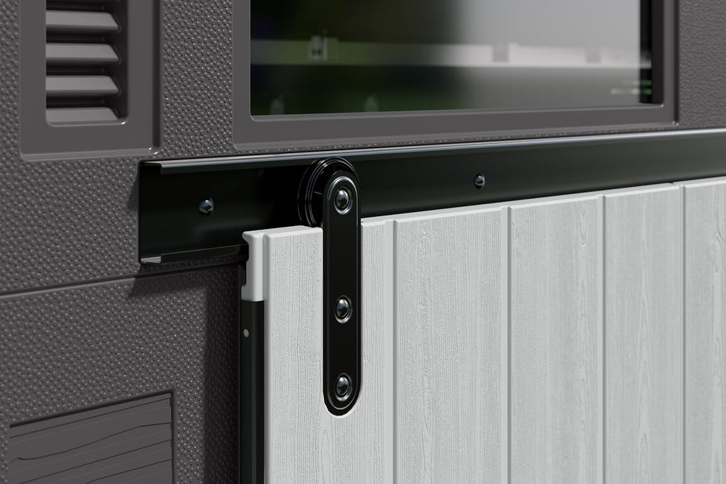 Modernist® 10 ft. x 7 ft. Barn Door Storage Shed, Made in The USA