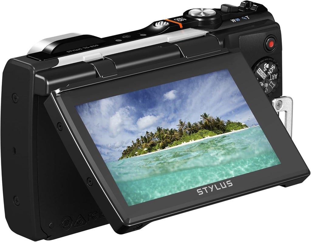 Olympus Stylus TG-850 IHS 16 MP Digital Camera (White) - International Version