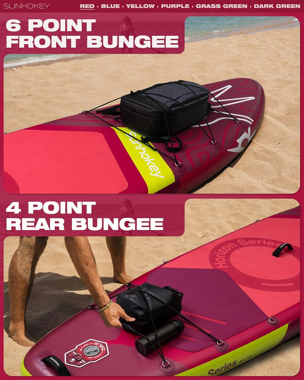 11'×34'' Extra Wide Inflatable Paddle Board with Seam Welded Technology, Stand Up Paddle Board, 420lb Capacity for Adults, Sup Board for All-Level with 2-Blade Paddle/Dual-Action Pump/Leash