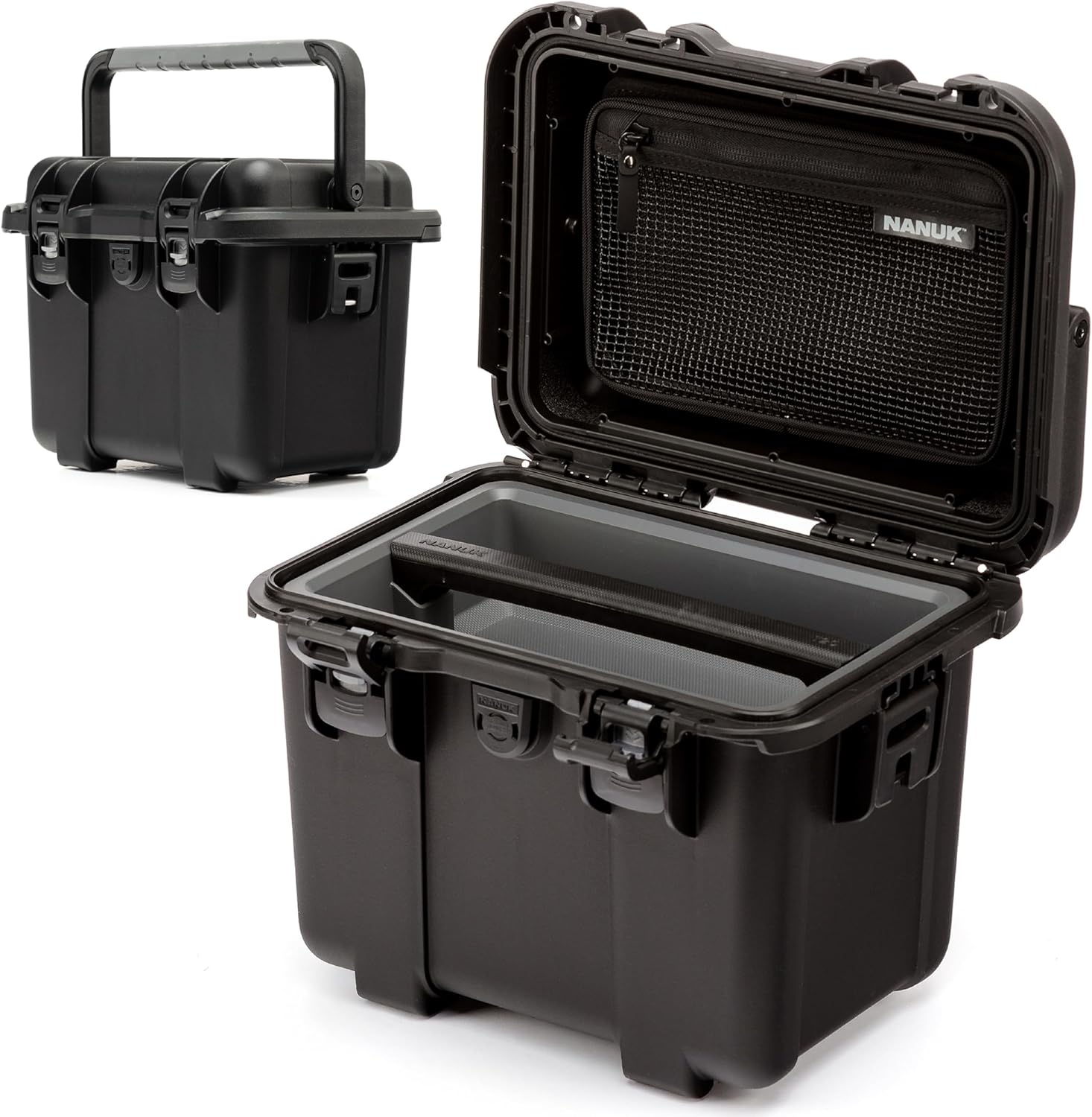 NANUK Trail 10-11.2L (3-Gallon) Waterproof Storage Box – Modular & Compact Cargo Case for Camping, Fishing, Hunting & Outdoor Storage – Dustproof and Impact Resistant (12.9' x 9.7' x 10.3') – Black