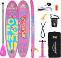 Inflatable Paddle Board,10.8'x31.5'x6' Stand Up Paddle Boards,Premium SUP Board Paddle with Removable Fin, Floating Paddle, Hand Pump, Waterproof Bag for Adults & Youth