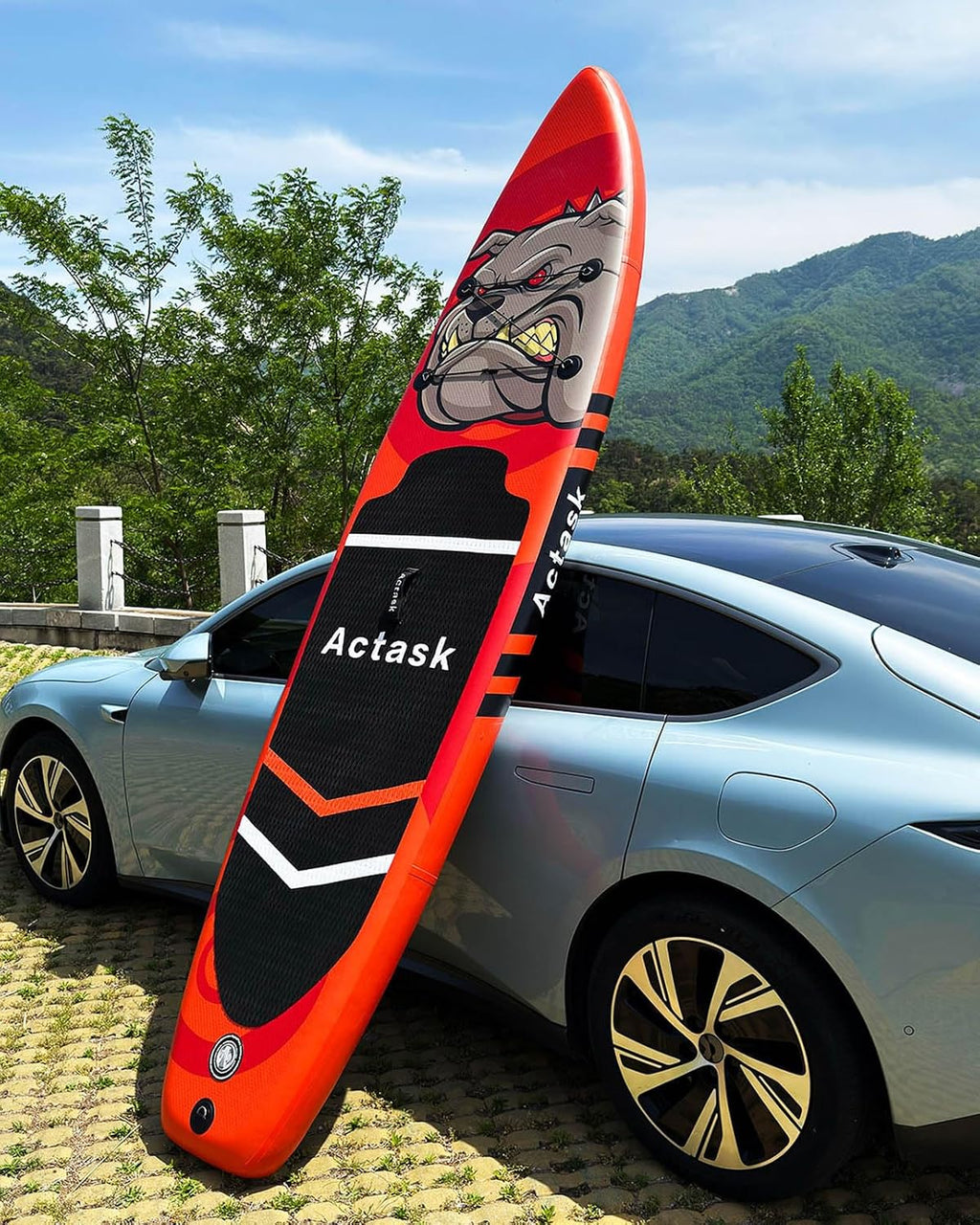 Inflatable Stand Up Paddle Board – Seat-Equipped SUP with Convertible Dual-Head Paddle, Premium Accessories, Anti-Slip EVA Deck, Ultra-Stable for All Skill Levels