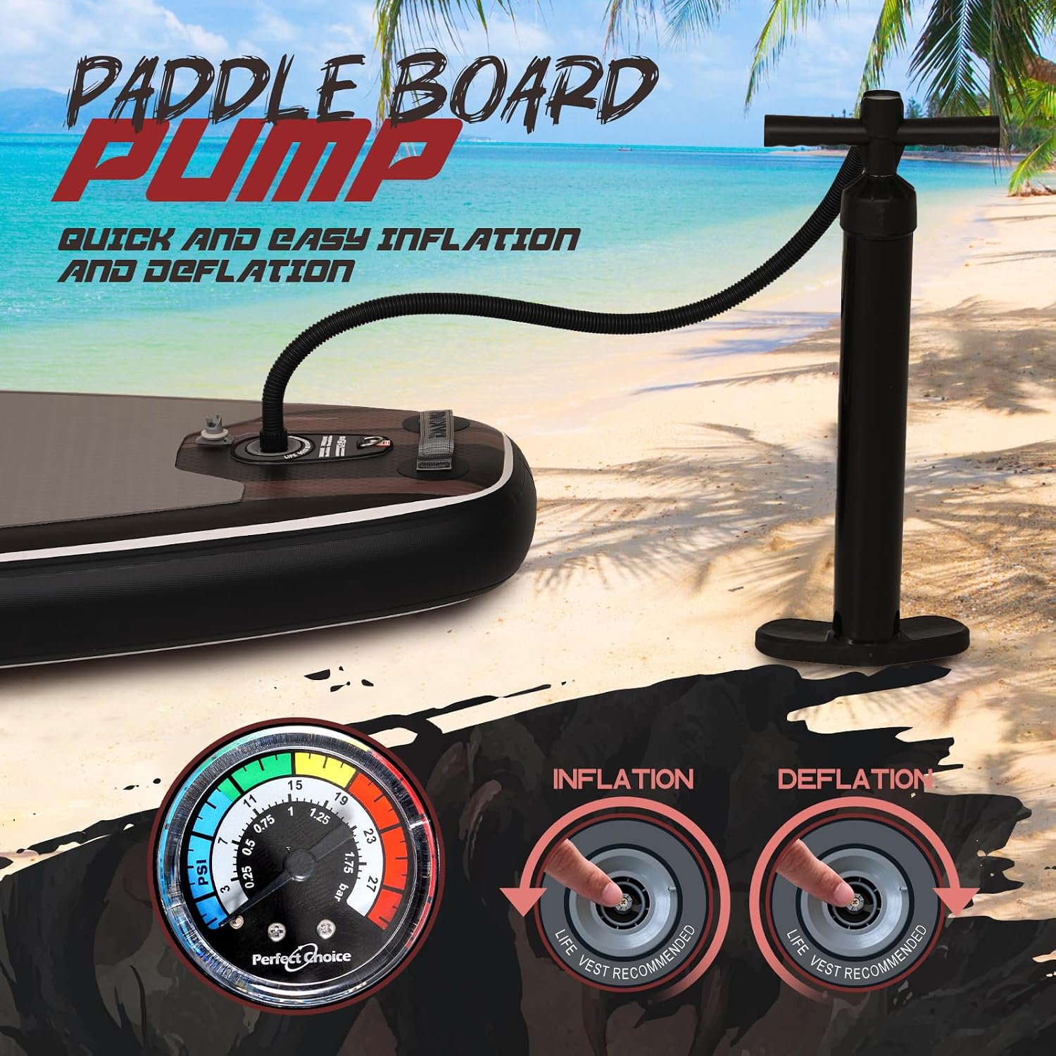 DAKUWAR Paddle Board 10'6''/10' Inflatable Stand Up Paddle Boards with SUP Accessories Ultra-Light Paddleboard Non-Slip Comfort Deck for Adults & Youth of All Skill Levels