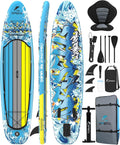 UPWELL 10'6'/11'/11'6' Inflatable Paddle Board, Stand Up Paddlboard for Youth & Adults, Stable Design, Premium SUP Accessories, Backpack, Leash, Hand Pump, Fins