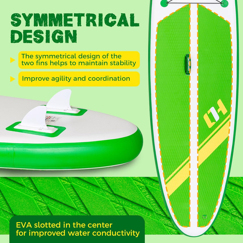 Inflatable Paddle Board 11'6/10'6 Paddle Board - All-Around SUP Board for Adults & Beginners, Stand Up Paddle Board with Complete Accessory Kit for Lake, River, Ocean