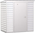 Arrow Select 6' x 4' Outdoor Lockable Steel Storage Shed Building, Flute Grey