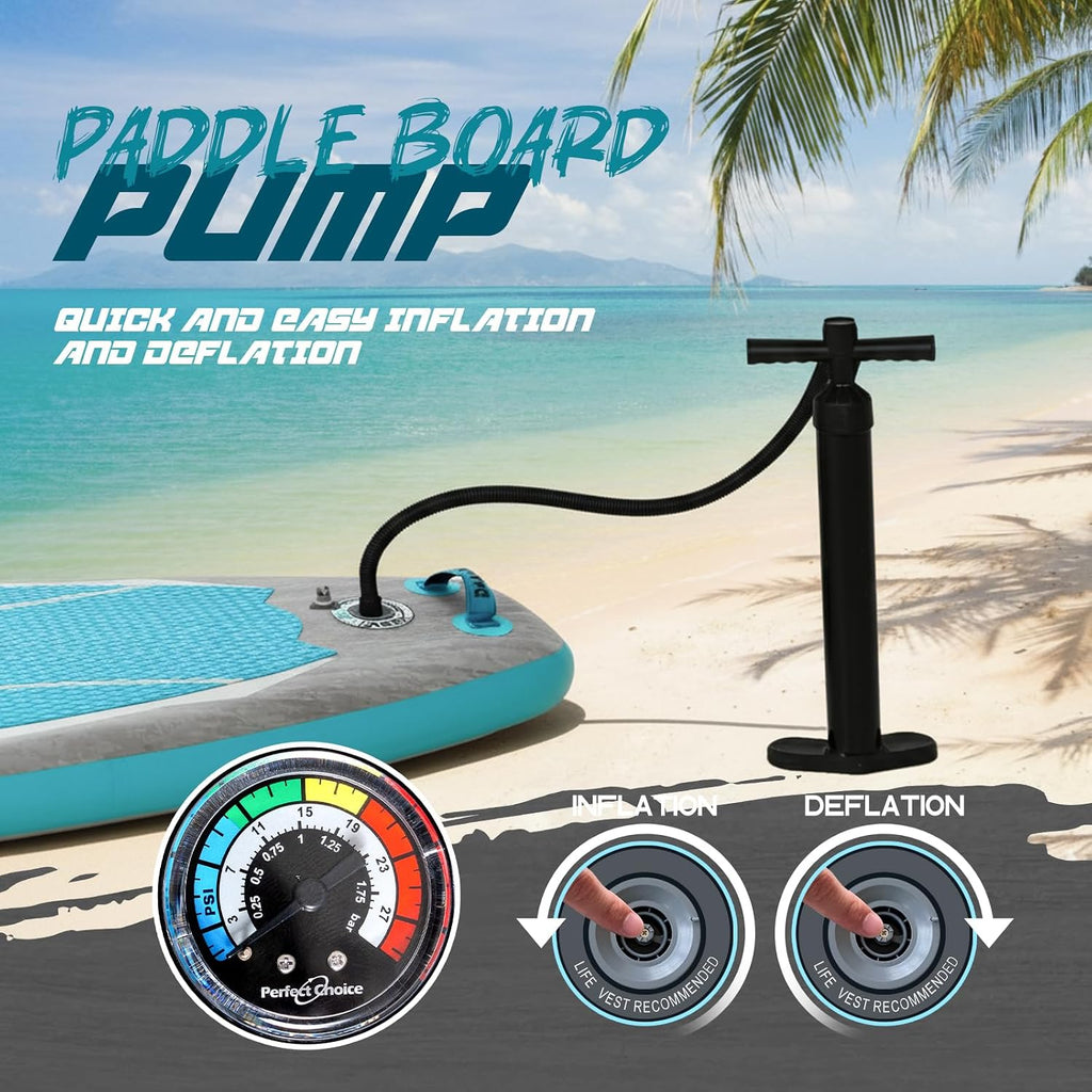 DAKUWAR Paddle Board 10'6''/10' Inflatable Stand Up Paddle Boards with SUP Accessories Ultra-Light Paddleboard Non-Slip Comfort Deck for Adults & Youth of All Skill Levels