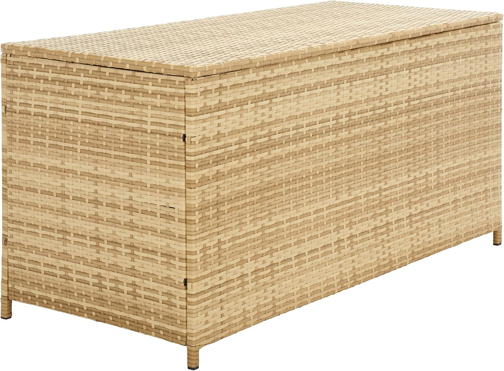 SAFAVIEH Outdoor Collection Oliveira Natural/White Cushion Box