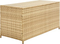 SAFAVIEH Outdoor Collection Oliveira Natural/White Cushion Box