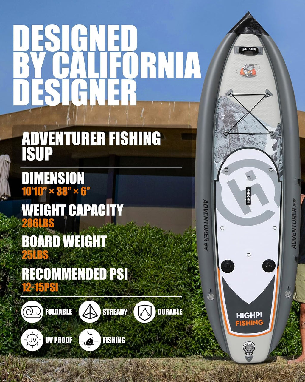 Inflatable Stand Up Paddle Board for Youth and Adults – Wide Sup with Premium Accessories, Blow Up Paddleboard for Surfing, Fishing, Yoga & More