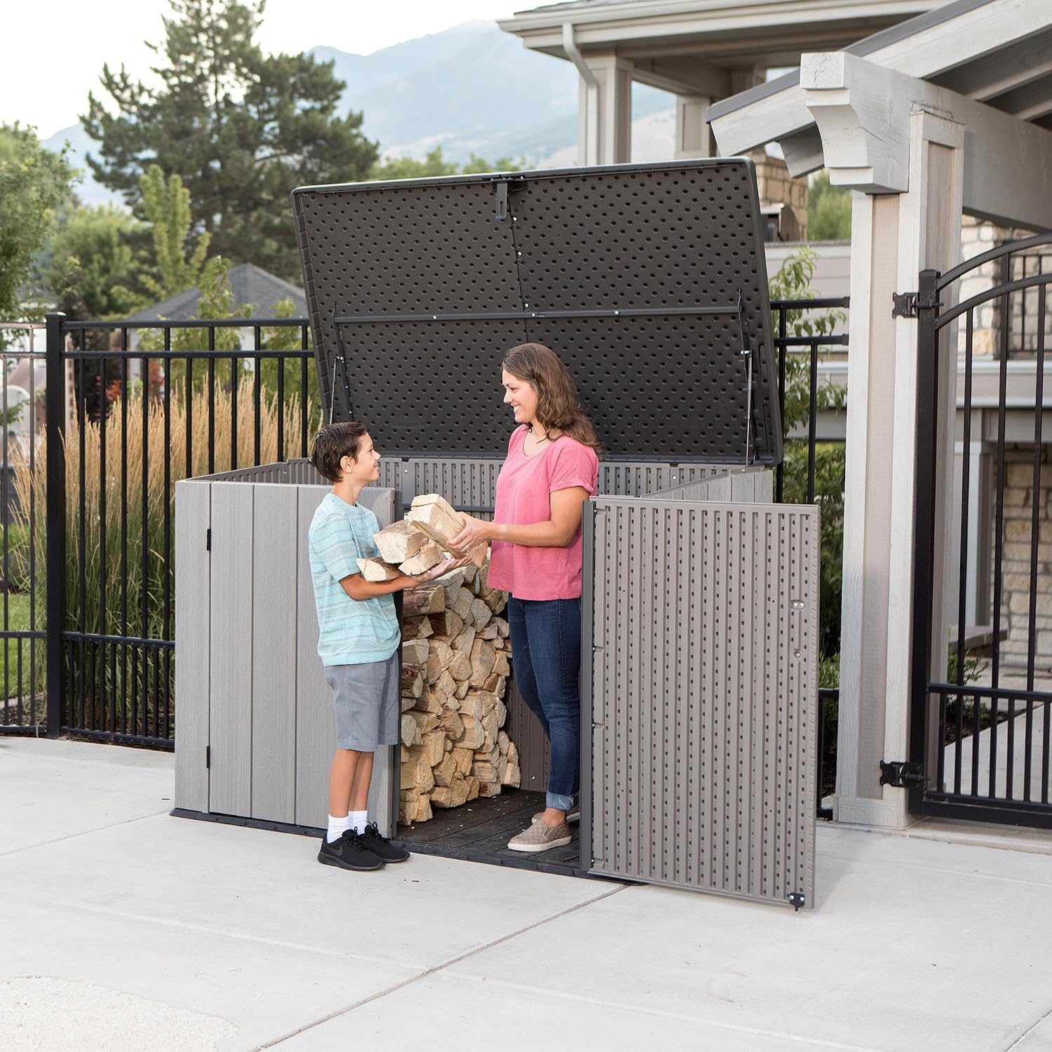 Lifetime Horizontal Outdoor Storage Shed, 75 Cu. Ft. Capacity