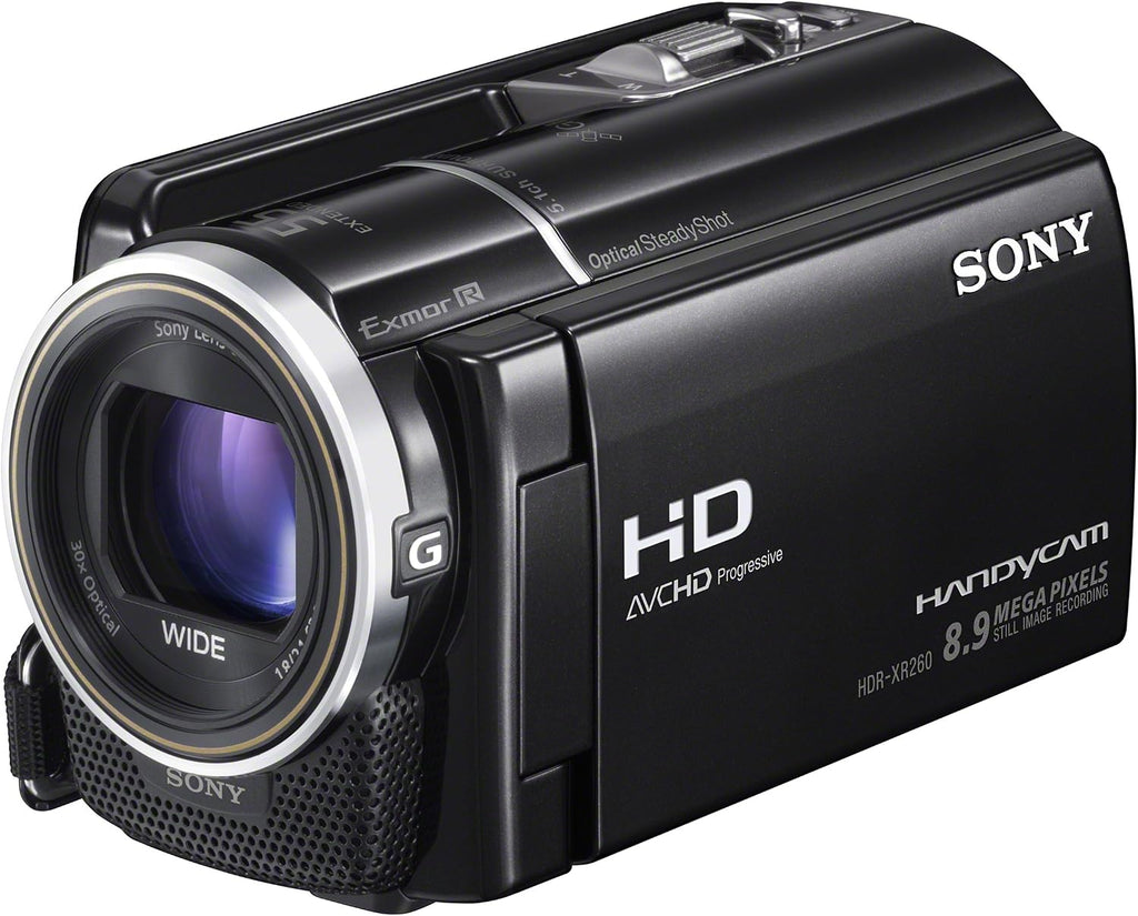 Sony HDR-XR260V High-Definition Handycam 8.9 MP Camcorder with 30x Optical / 55x Extended Zoom and 160 GB Hard Disk Memory (Renewed), Clear