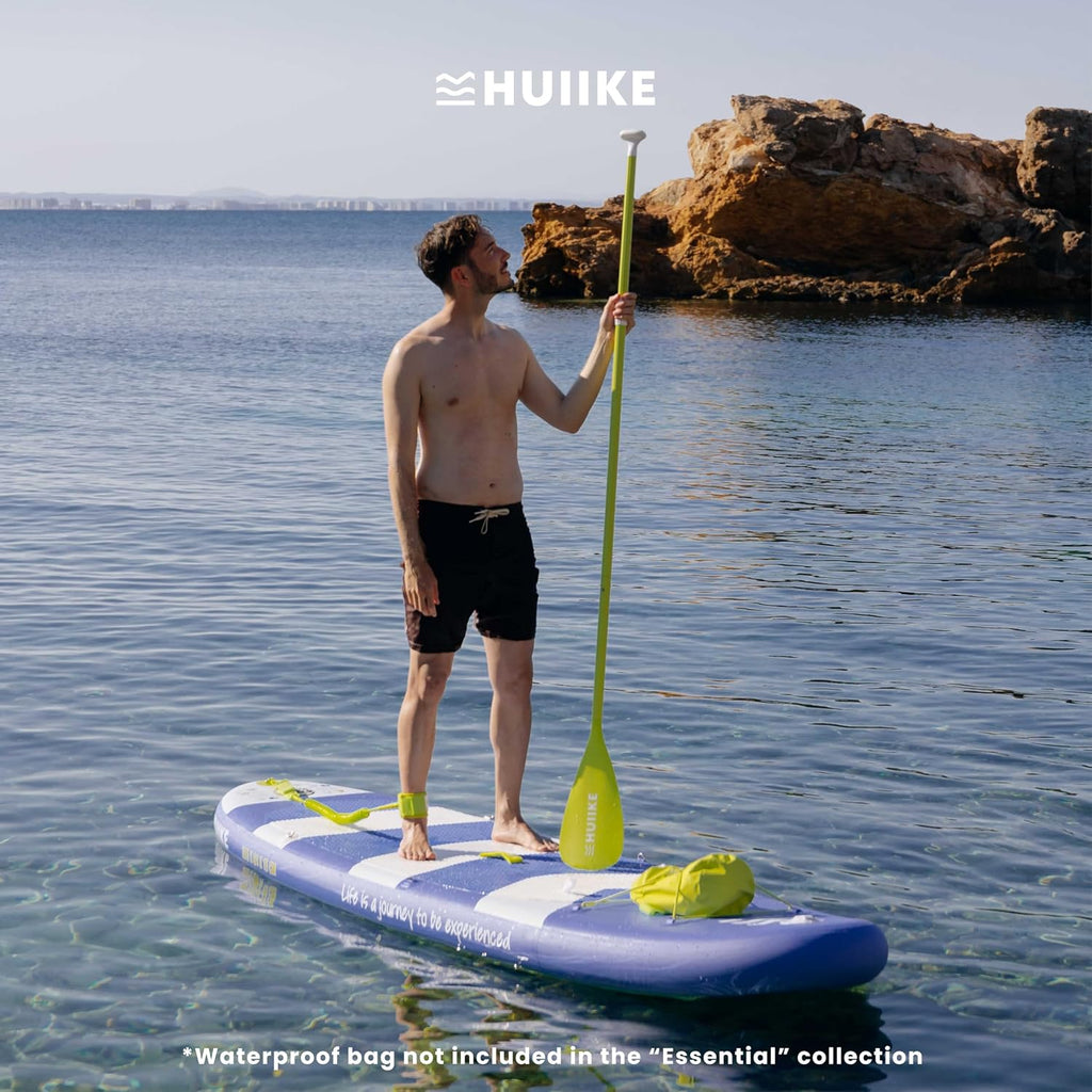 HUIIKE Inflatable Paddle Board for Adults with Accessories Included, Oar, Fins, Pump. Stand Up Paddleboard Great Stability and Resistance. 10' x 33' x 5.9', Maximum Load 286 lb