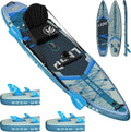 iTAOSTAR Lead 12' × 35' / 11' × 33' Stand Up Paddle Board Inflatable, Extar Wide SUP Board with 5 Fins Stable Design for Adults, Youth, All Skill Levels, Lakes, Oceans