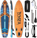 11 ft Inflatable Paddle Board with SUP Accessories, Non Slip EVA Deck, Extra Long Extra Wide iSUP, All Around Stand Up Paddle Board for Adults & Youth